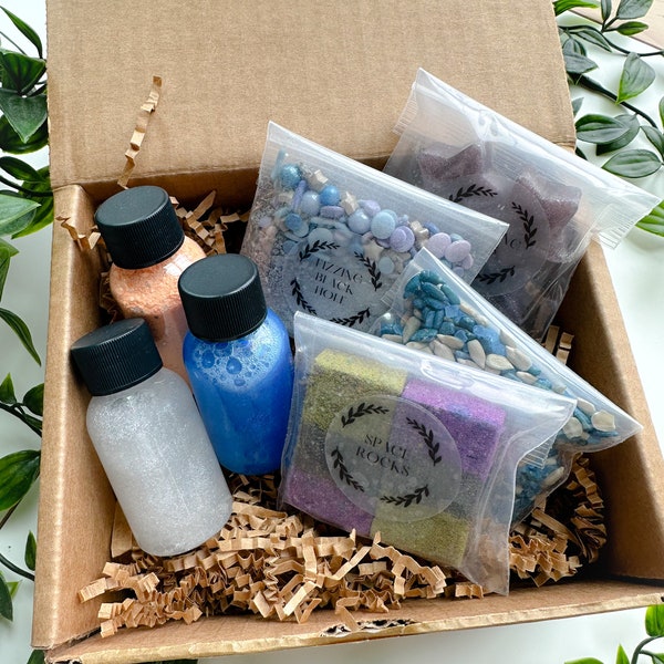 Galaxy Sensory Potion Kit for Kids - Non-Toxic, Biodegradable Ingredients - 6 Resealable Bags