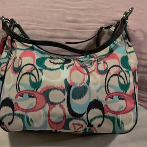 NWT Coach Ikat Signature Print Hobo Bag