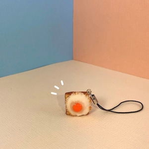 Eggs on Toast Key Chain