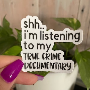 true crime documentary sticker