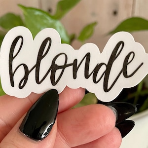 blonde sticker