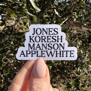 Cult leader| cult stickers| true crime