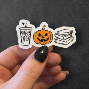 Coffee| Halloween| Books Halloween stickers