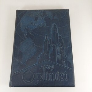 Middletown High School Yearbook Optimist  1945 Middletown Ohio