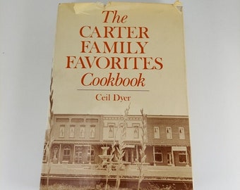 Le livre de recettes préféré de la famille Carter, par Ceil Dyer, 1977 illustré HCDJ vintage