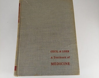 Cecil & Loeb A Textbook of Medicine Tenth Edition W.B. Saunders Co 1959 Illus HC