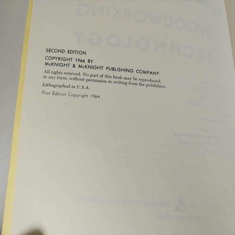 Lernführer für Holzbearbeitungstechnik von Hammond Donnelly Harrod Rayner 1966 Bild 7