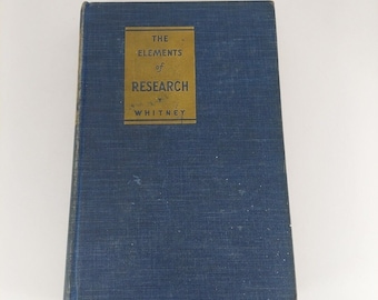 Die Elemente der Forschung überarbeitet Ed Friedrich Lamson Whithney 1949 8