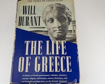 La vida de Grecia. La historia de la civilización. Will Durant 1939 Simon & Schuster