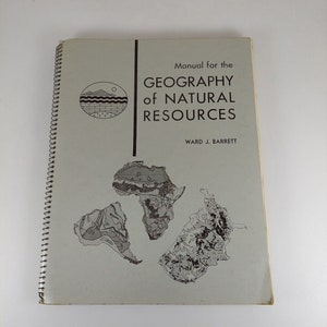 Handbuch für die Geographie der natürlichen Ressourcen Ward J. Barrett 1963 Mit Karten