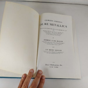 De Re Metallica by Georgius Agricola, 1950 Dover Publications Illustrated HCDJ image 8