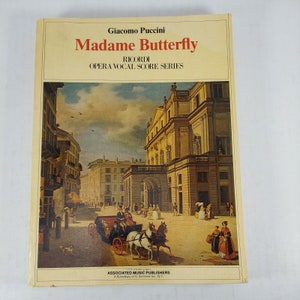 Puccini Madame Butterfly Opera In 3 Acts Ricordi Opera Vocal Score Series 1980