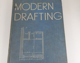 Modern Drafting Johnson & Newkirk Industrial Arts Education Series 1944 Illus HC