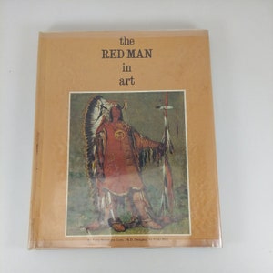 The Red Man in Art Fine Art Books for Young People Ex-Library 1974 2nd Print HC