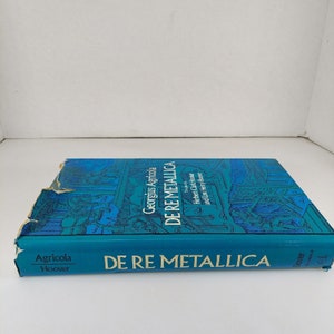 De Re Metallica by Georgius Agricola, 1950 Dover Publications Illustrated HCDJ image 2