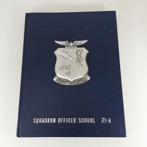 Squadron Officer School Class 71-A Yearbook Illustrated Hardcover