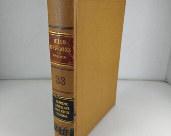 Ohio Opinions Annotated Vol 33 maggio 1946 a novembre 1946 HC W.H. Anderson 1946