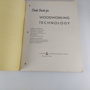 Lernführer für Holzbearbeitungstechnik von Hammond Donnelly Harrod Rayner 1966 Bild 6