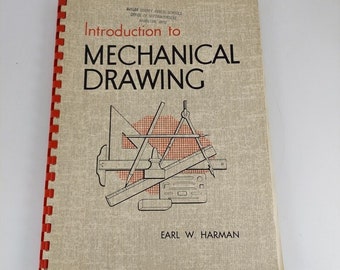 Einführung in die mechanische Zeichnung Graf W. Harman 1959 Ally & Bacon Illustriert