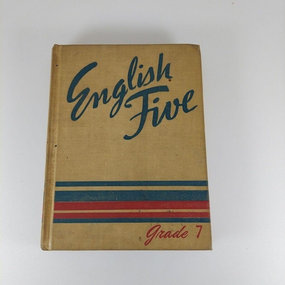 英語 5 年生 7 年生 アメリカン ブック社 イラスト付き HC 教科書 1945