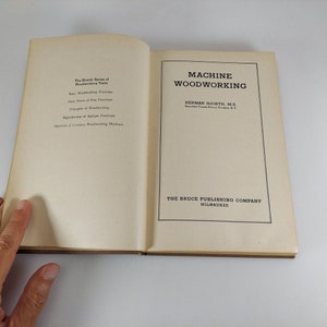Machine à bois Herman Hjorth 1947 7e impression Bruce Publishing Co illust HC image 8