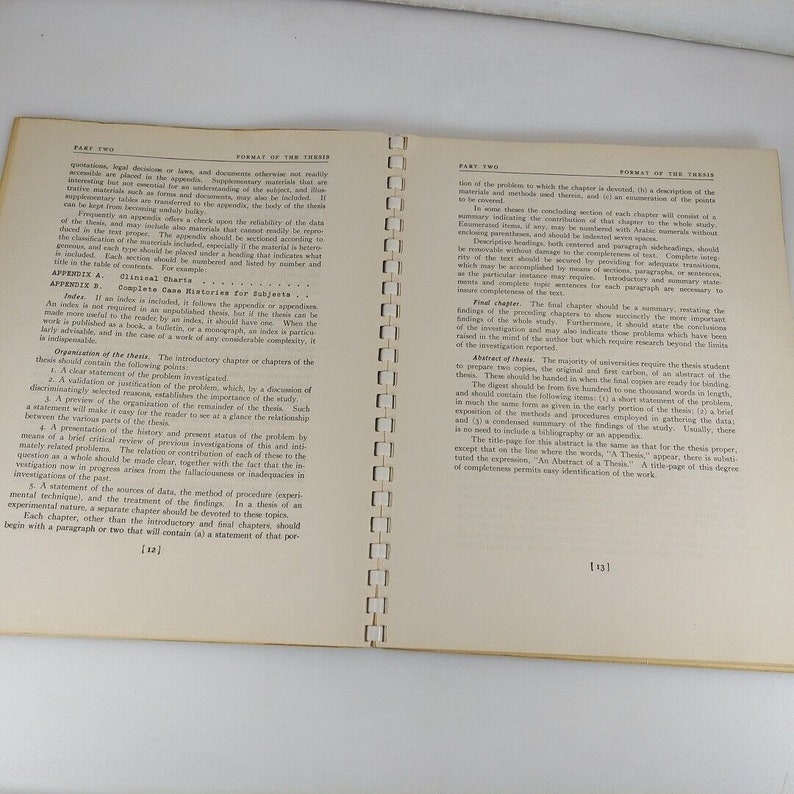 Ein Formularbuch zum Verfassen von Abschlussarbeiten von William Giles Campbell 1939 Houghton Mifflin Bild 9