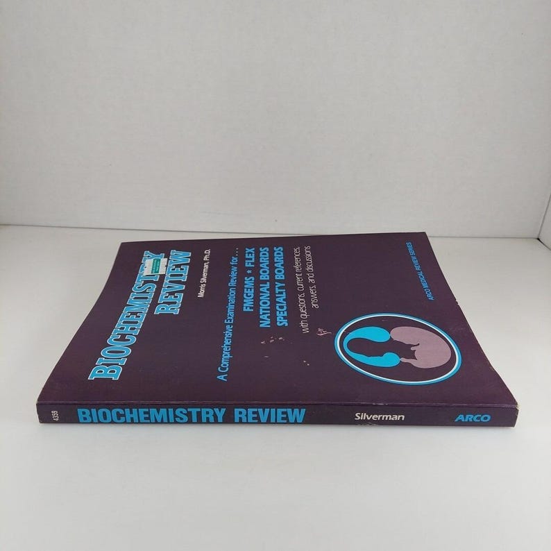 Biochemistry Review Arco Medical Review Series Morris Silverman 1984 ...