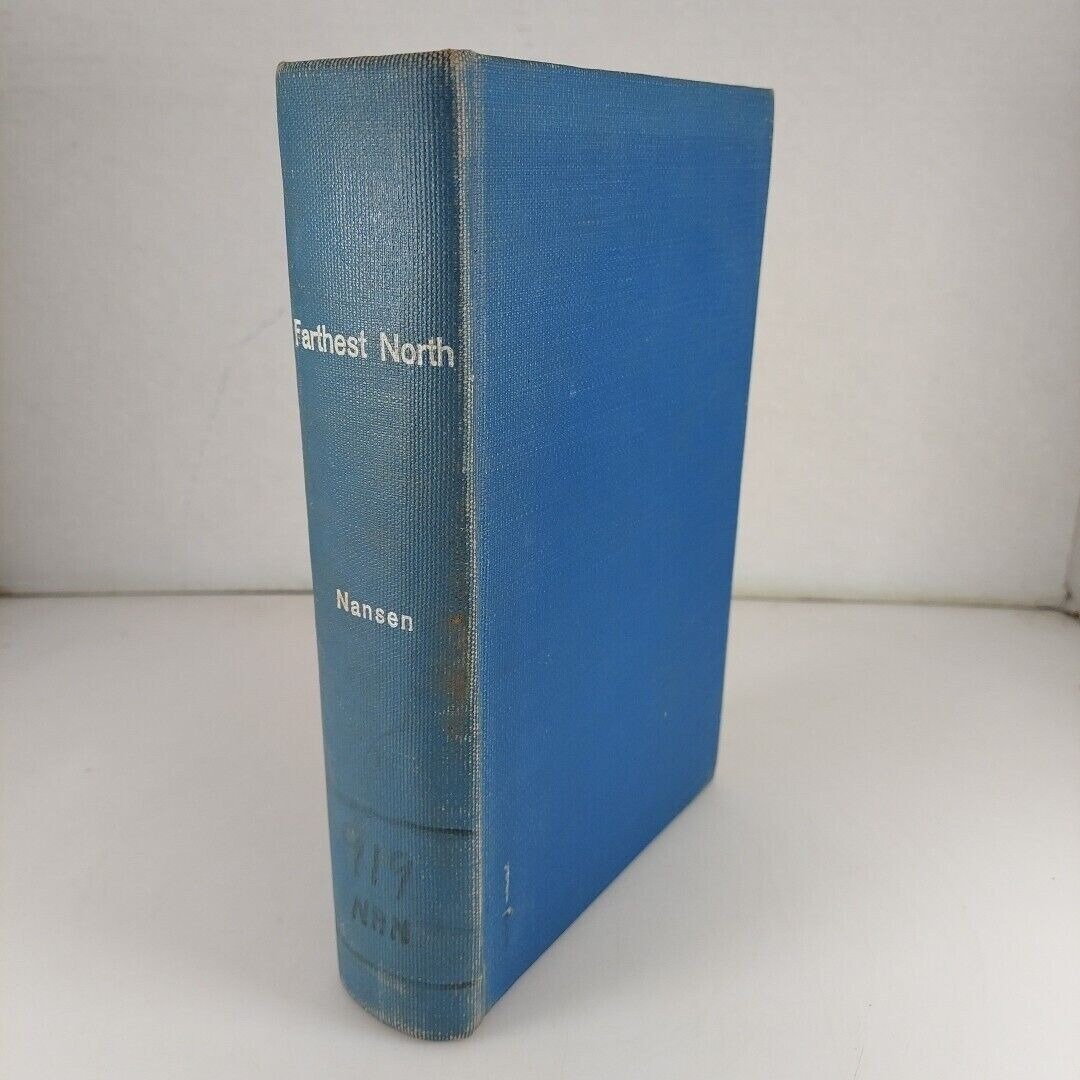 Nansen Book Farthest North Vol 1 Fridtjof Nansen 1897 Harper and Brothers HC ...