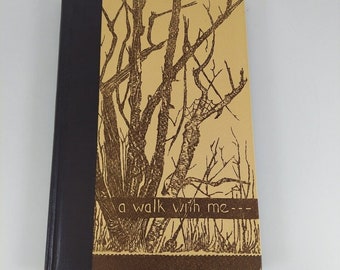 A Walk With Me von Gwen Frostic 1958 Presscraft Papers Benzonia MI Art Poetry HK