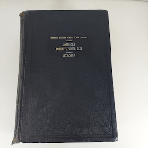American Constitutional Law United States Case Book Series Frank Strong 1950 HC