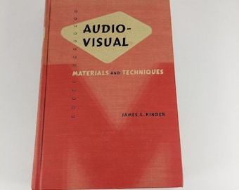 Audio-Visuelle Materialien und Techniken Lehrbuch James Kinder 1950 American Book