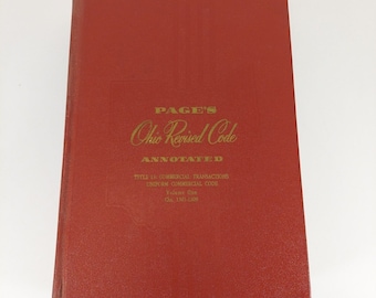 Pagina's Ohio Herziene Code geannoteerd Titel 13 Vol 1 Commercial Code 1979 & Supplement