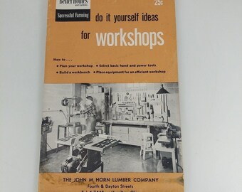 Better Homes And Gardens Do It Yourself Ideas For Workshops 1954 Illustr Booklet