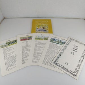 Przewodnik po ogrodach Winterthur Mapa Broszura Broszura Pakiet podróżny i karty 1962