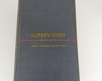 Supervision Leadership démocratique dans l'amélioration de l'apprentissage 2e édition 1947 HC