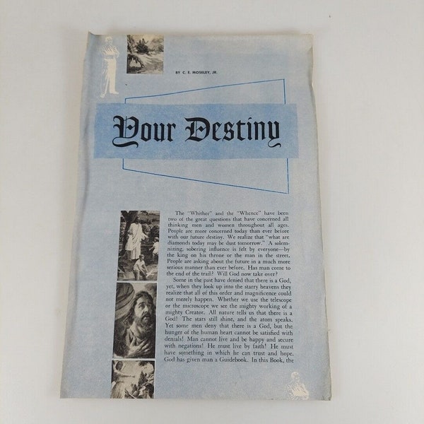 Your Destiny C. E. Moseley, Jr. Review & Herald Pamphlet SDA