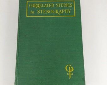 Korrelierte Studien in Stenographie The Gregg Verlag Co Hardcover 1932
