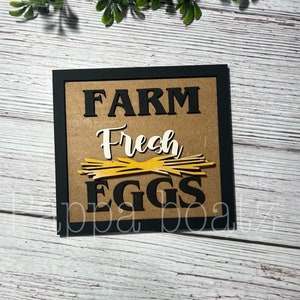 Farm Fresh Egg Sign SVG- Laser -Glowforge SVG