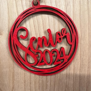 Senior Christmas Ornament digital file/ Glowforge svg/ Laser Ready