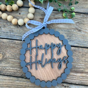 2023highland cow Ornament digital file/ Glowforge svg/ Laser Ready