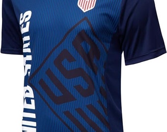 U.S. Soccer USMNT Adult Soccer Game Day Jersey-Inspired Shirt - Personalized Your Name and Number
