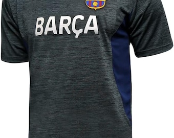 FC Barcelona Adult Training Class Soccer Jersey T-Shirt 12- Personalized Your Name and Number