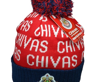 Chivas De Guadalajara Official Soccer Beanie - Custom Name Or Number 12