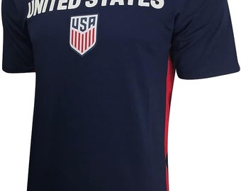 USMNT Soccer Jersey: Adult Navy Game Day T-Shirt - Personalized