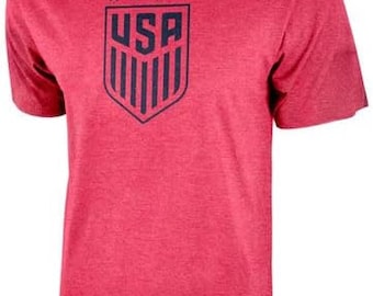 USWNT Soccer T-Shirt: Personalized Red Home Jersey