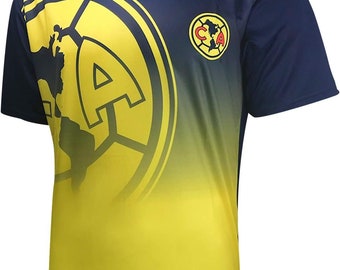 Club America Adult Training Class Soccer Jersey T-Shirt 05 - Personalized Your Name and Number