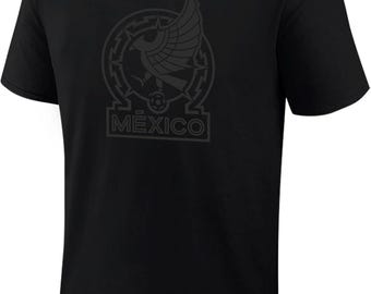 Mexico National Soccer Team T-Shirt: Blackout Design, Personalized Name & Number
