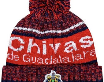Chivas De Guadalajara Official Soccer Beanie - Custom Name Or Number 01