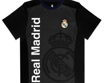 Real Madrid Official Game Day Youth Soccer Jersey - Black- Youth Size