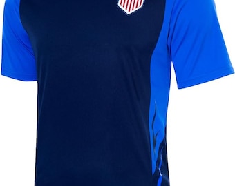 USMNT Game Day Jersey: Personalized Navy Soccer T-Shirt